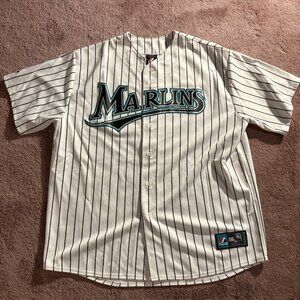 Vintage Majestic Florida Marlins Dan Uggla‎ # 6